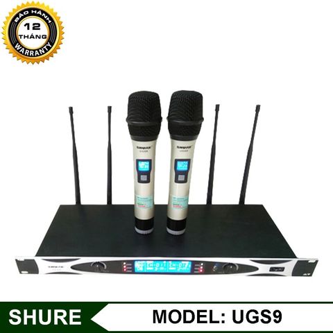  Bộ 02 Micro không dây SHURE UGS M9 - 4 Antenna 