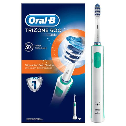  Bàn chải đánh răng điện Braun Oral-B Pro 600 TriZone - Made in Germany 