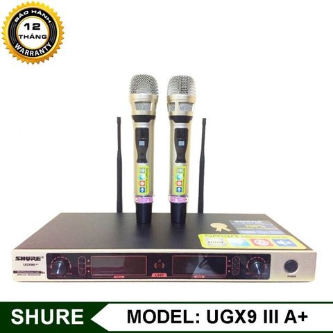  Bộ 02 Micro không dây Shure UGX 9III A+ 