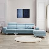 SF413 - SOFA VẢI SUEDE 4 CHỖ XUẤT KHẨU