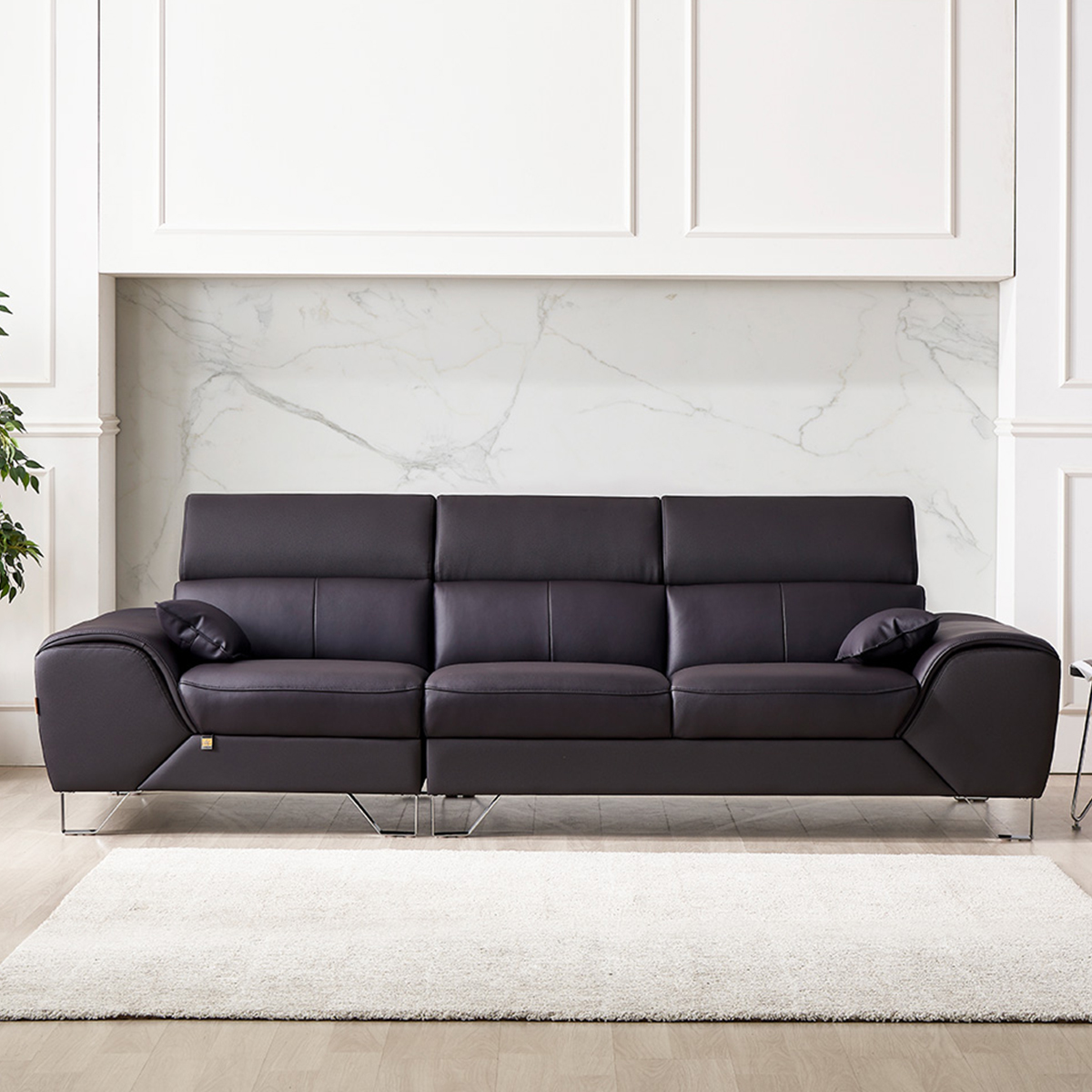 SF334 - GHẾ SOFA DA 4 CHỖ NGỒI