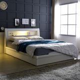 DB013A - GIƯỜNG LED LIEL GỖ MDF SIZE QUEEN