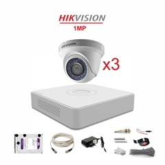 Trọn Gói 3 Camera HD 2.0M Lite Hikvision