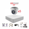 Trọn Gói 5 Camera HD-TVI 2.0Mpx Hikvision