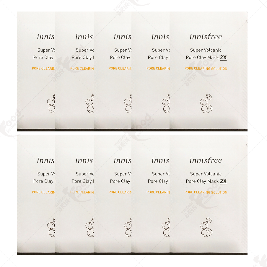 Mặt Nạ Innisfree Super Volcanic Pore Clay Mask 2x 3ml Webomni