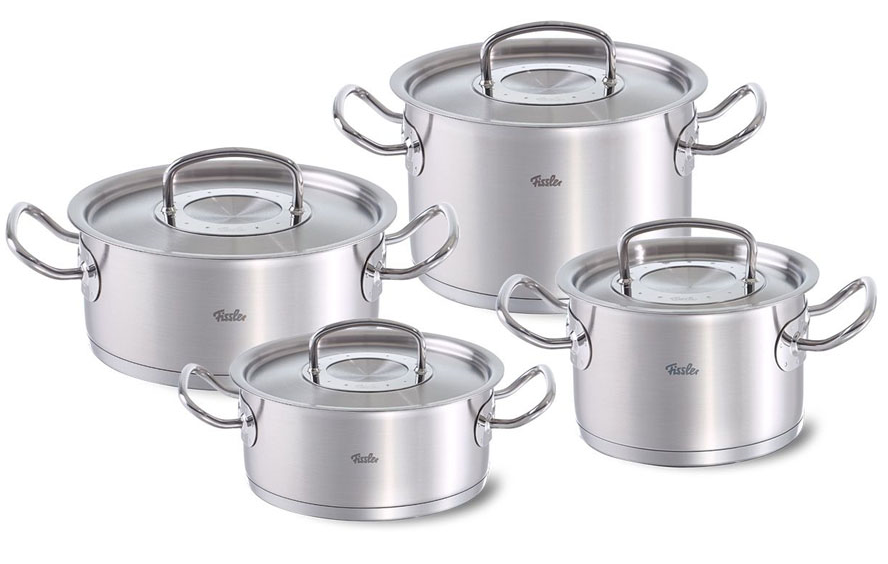  Bộ nồi inox cao cấp Fissler Original Pro 4 món (nắp inox) - Made in Germany 