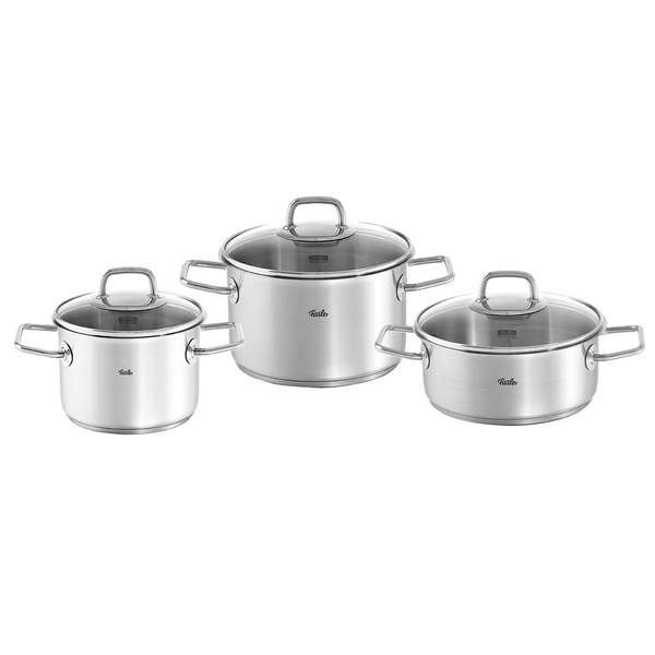  [CHÍNH HÃNG]Bộ nồi Fissler Viseo 3 món nắp kính - Sản xuất nguyên chiếc tại Đức 