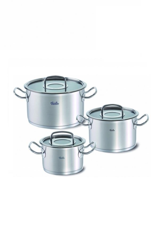  Bộ nồi inox cao cấp Fissler Original Pro 3 món (nắp kính) 