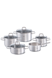  [CHÍNH HÃNG]Bộ nồi Fissler Viseo 4 món nắp kính - Sản xuất nguyên chiếc tại Đức 