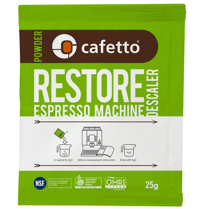  Bột tẩy cặn máy pha cà phê Cafetto Restore 25g - Cafetto Restore Descaler 