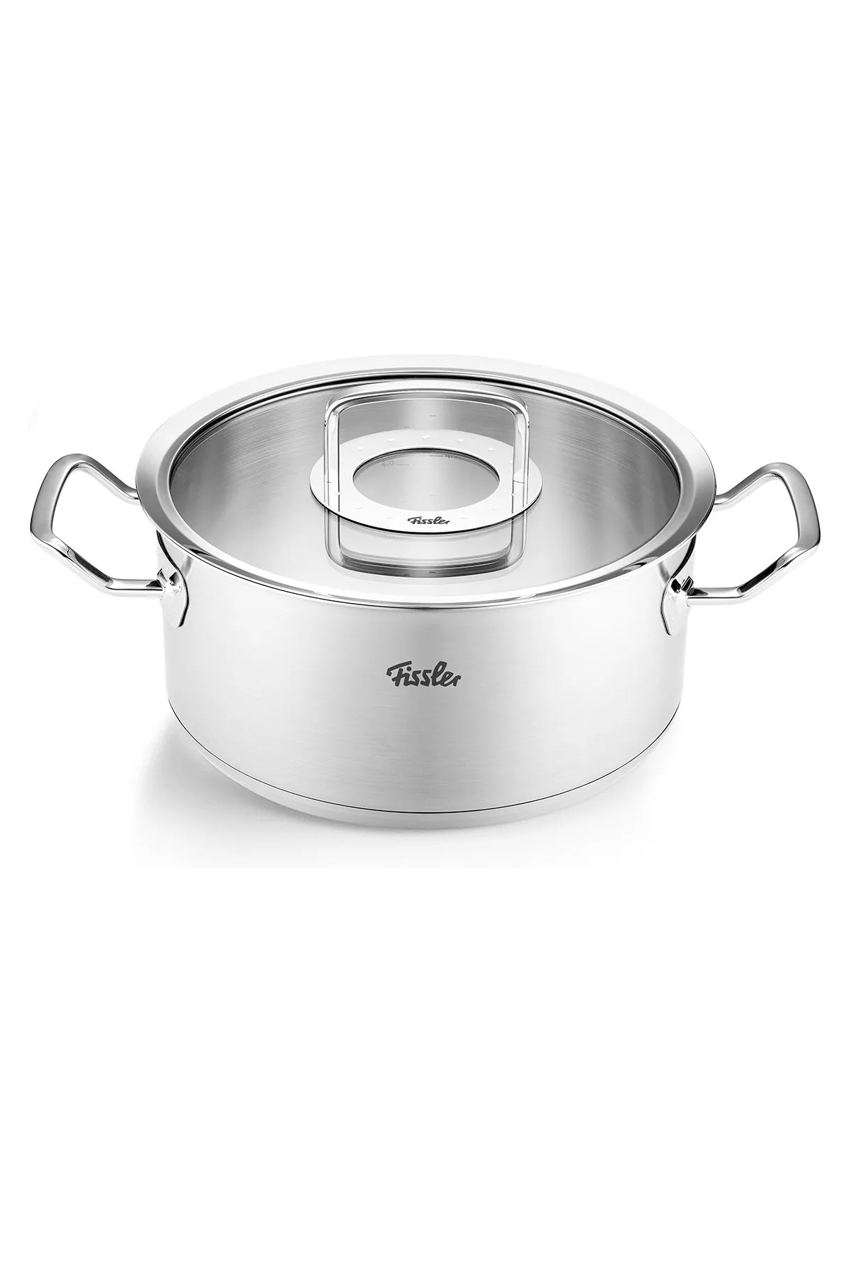 [CHÍNH HÃNG]Bộ nồi Fissler Original Profi 6 món nắp kính có quánh hình nón và xửng hấp - Made in Germany 