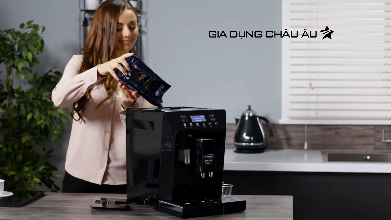  [CHÍNH HÃNG] Máy pha cà phê Delonghi Ecam46.860.B - Coffee Machine Delonghi Eletta Cappuccino Evo ECAM46.860.B 