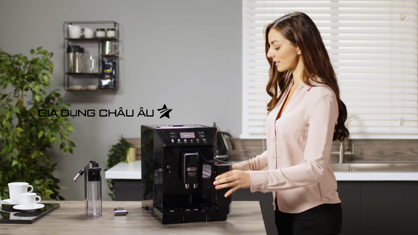  [CHÍNH HÃNG] Máy pha cà phê Delonghi Ecam46.860.B - Coffee Machine Delonghi Eletta Cappuccino Evo ECAM46.860.B 