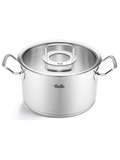  [CHÍNH HÃNG]Bộ nồi Fissler Original Profi 6 món nắp kính có quánh hình nón và xửng hấp - Made in Germany 