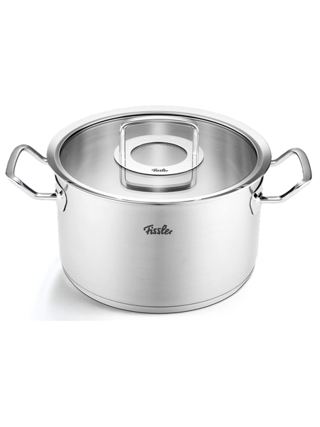  [CHÍNH HÃNG]Bộ nồi Fissler Original Profi 6 món nắp kính có quánh hình nón và xửng hấp - Made in Germany 