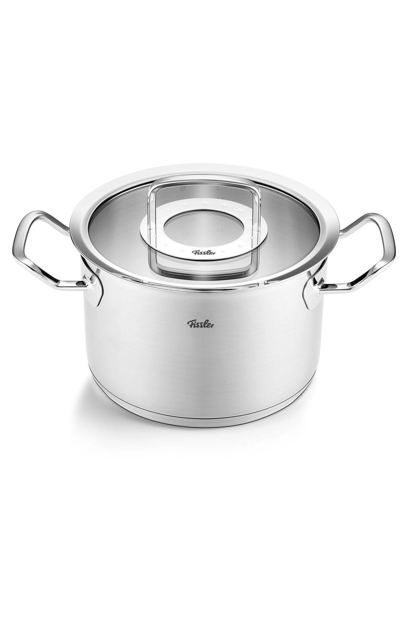  [CHÍNH HÃNG]Nồi inox cao cấp Fissler Original Pro 20cm 3.9L nắp kính - Made in Germany 