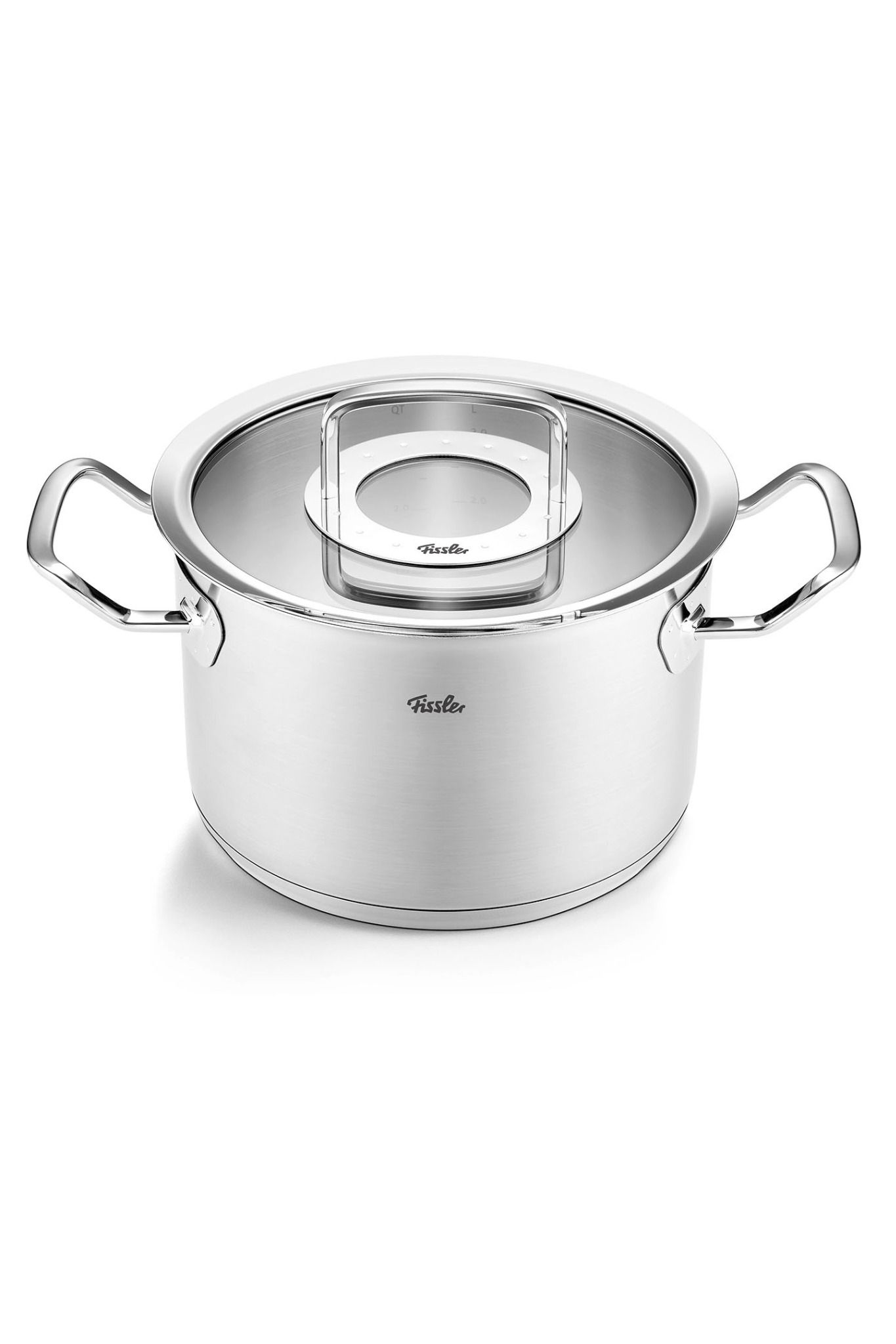  [CHÍNH HÃNG]Bộ nồi inox cao cấp Fissler Original Pro 3 món (nắp kính) - Made in Germany 