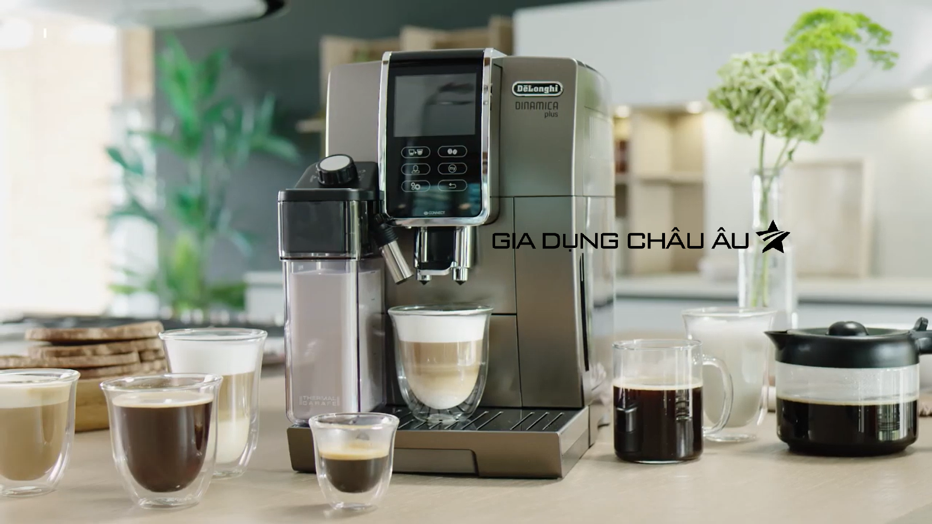  [CHÍNH HÃNG] Máy pha cà phê Delonghi Ecam370.95.T Delonghi Dinamica Plus Fully Automatic coffee machine 