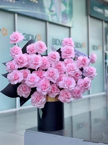 Hộp hoa hồng vĩnh cửu Pink Rose
