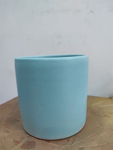 Bình trụ tròn trơn nhiều màu 11x11cm