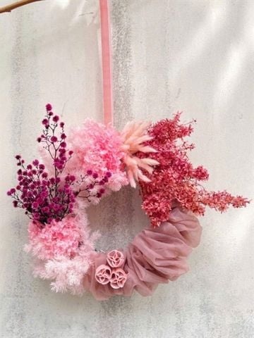 Vòng hoa khô Tết 40cm M17110M