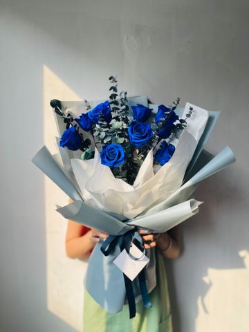 Bó hoa hồng xanh M11172M