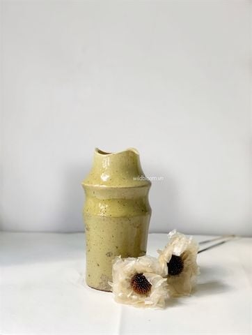 Bình gốm xanh bơ 060