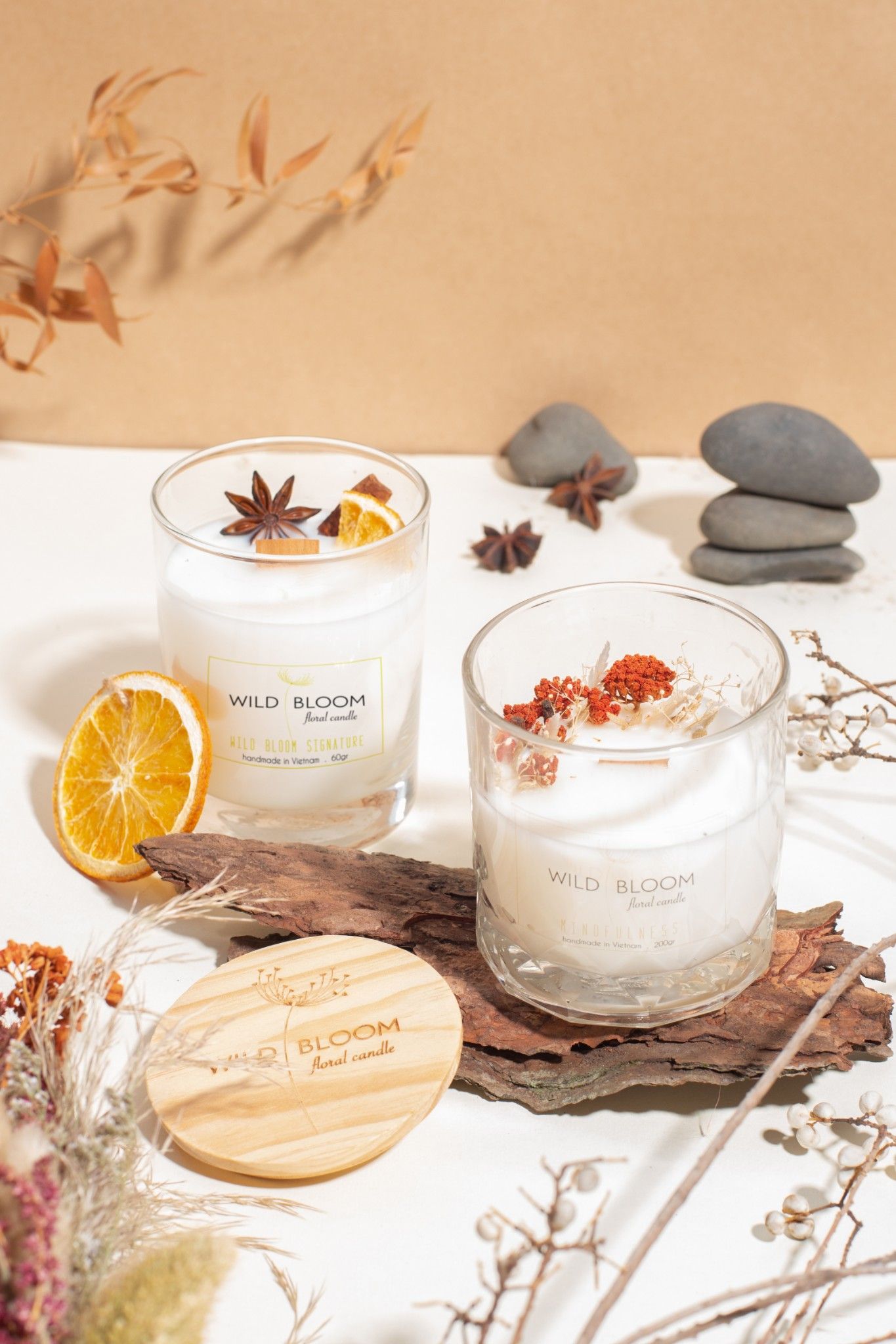 Nến hoa Mindfulness - L - 300ml