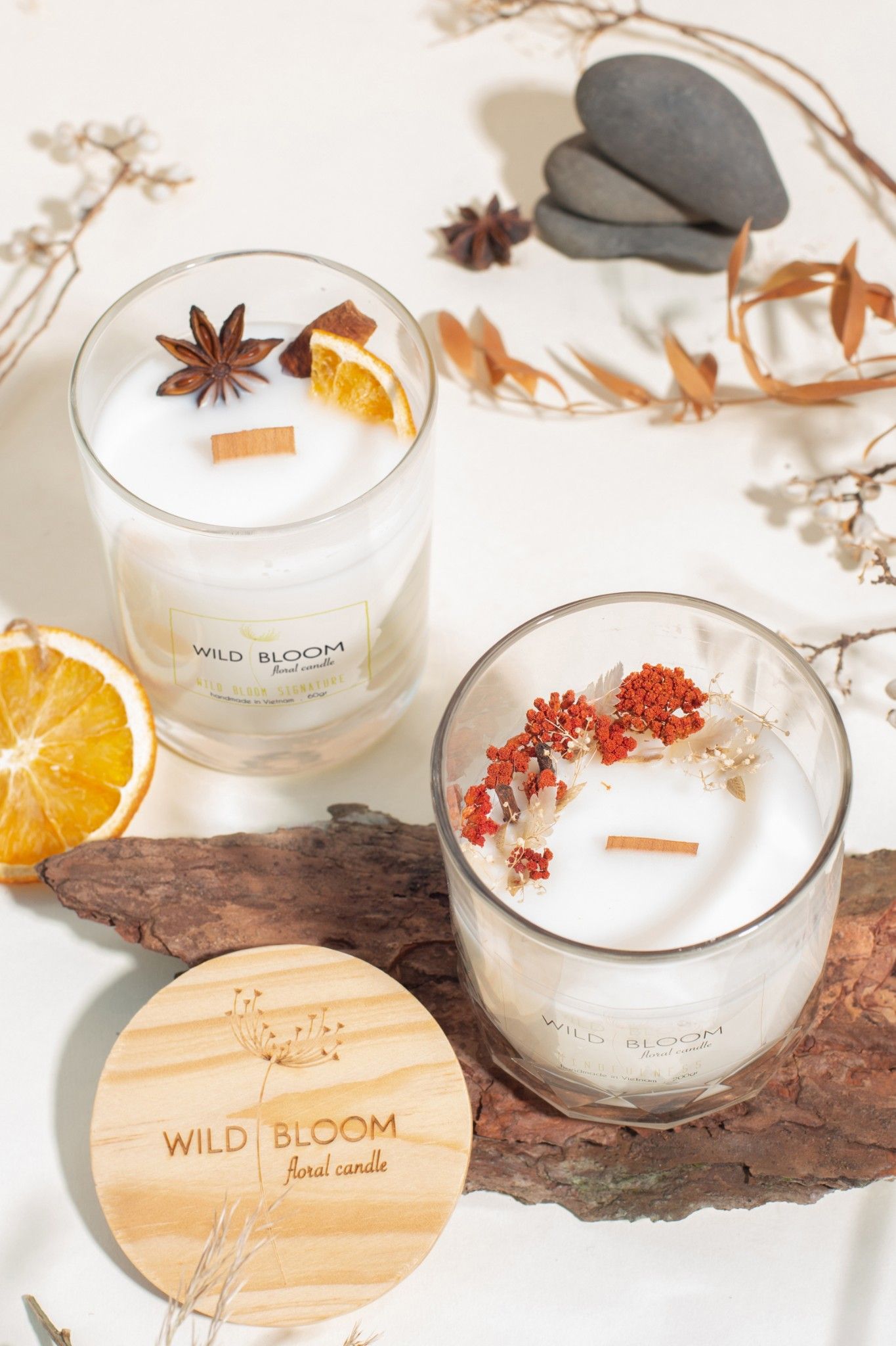 Nến thơm Wild Bloom Signature - XS - Màu trắng