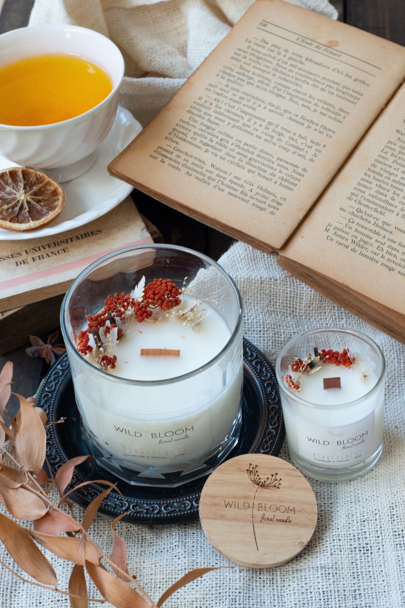 Nến hoa Mindfulness - L - 300ml