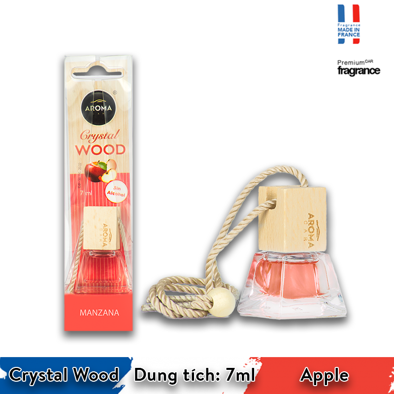  Tinh dầu treo Aroma Car Crystal Wood 7ml - Apple/ACCW02 