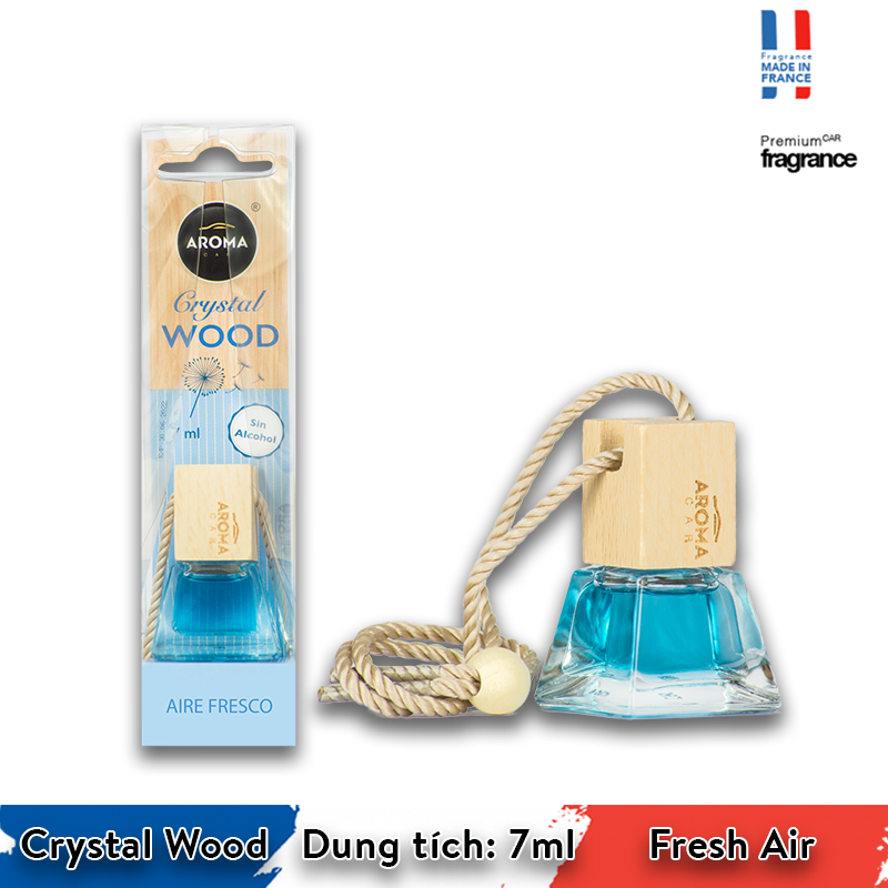  Tinh dầu treo Aroma Car Crystal Wood 7ml - Fresh Air/ACCW05 