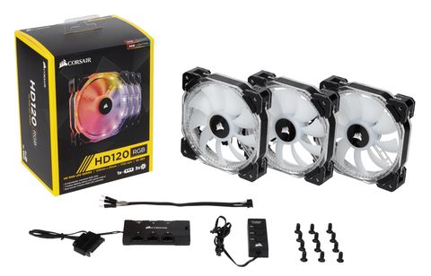 CORSAIR FAN HD 120 RGB LED - HỘP 3 FAN - WITH CONTROLLER