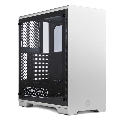 Case METALLIC GEAR NEO ATX SILVER TEMPERED GLASS - FULL ALUMINIUM CASE