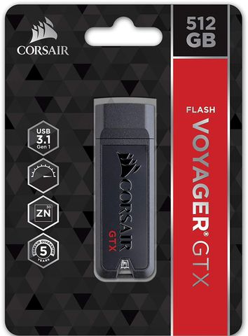 CORSAIR USB 3.1 VOYAGER GTX 512GB - UP TO 470/470MB - PRO SERIES