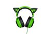 KITTY EARS FOR RAZER KRAKEN - GREEN