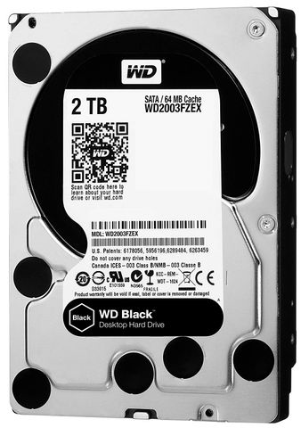 HDD WD BLACK 2TB PERFORMANCE 7200RPM 64MB 3.5'' SATA3