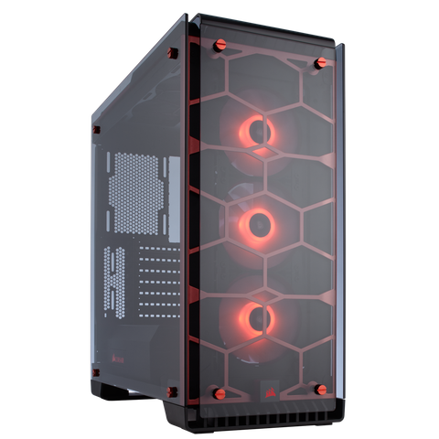 Case CORSAIR CRYSTAL SERIES 570X RED RGB -TEMPERED GLASS