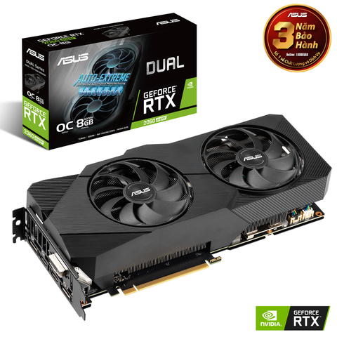 VGA ASUS Dual GeForce RTX 2060 SUPER EVO OC edition 8GB GDDR6