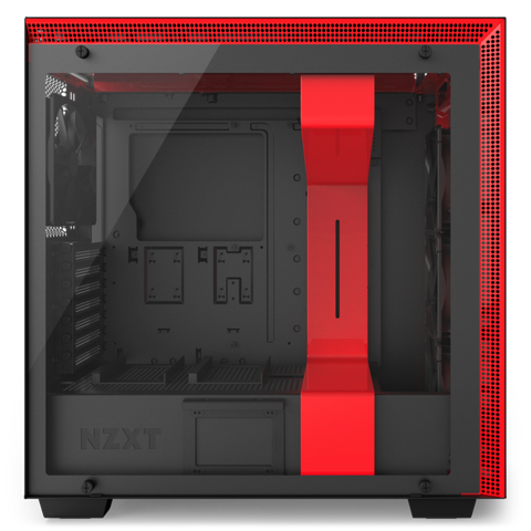 Case NZXT H700I MATTE BLACK/RED