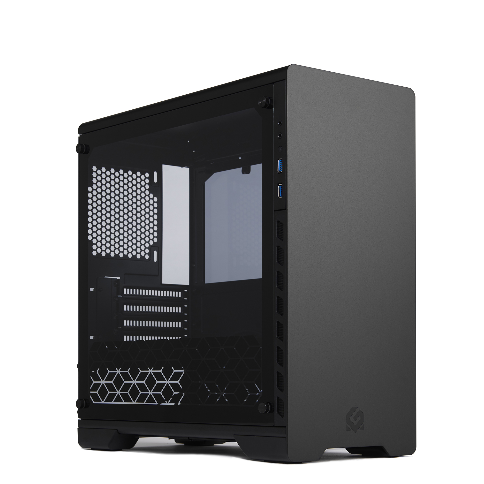 Case METALLIC GEAR NEO MICRO ATX BLACK TEMPERED GLASS FULL ALUMINIUM