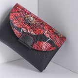  Ví Card N10 De33-Chỉ đỏ - Poppy Đỏ 