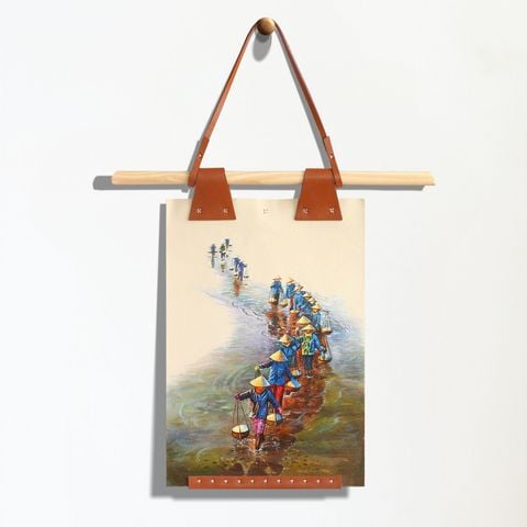  Tranh Da 01 K170-B143 - Làng Muối 