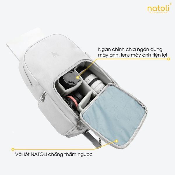 Balo máy ảnh chống nước NATOLI - Durable Premium Camera Backpack B29