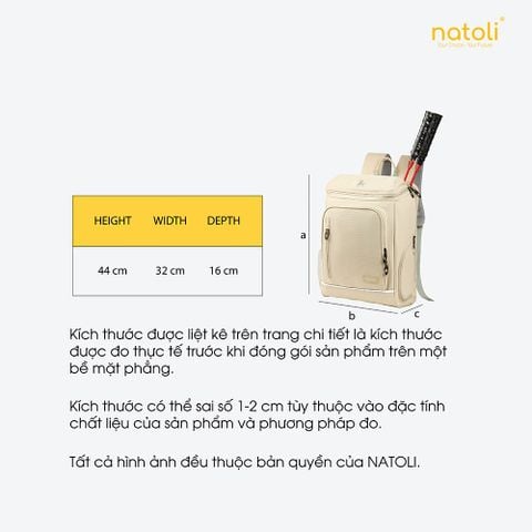 Balo cầu lông thể thao NATOLI - BST ProSport Backpack B26