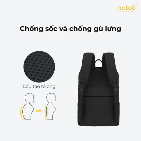 Balo laptop chống sốc NATOLI - BST Modern Flap Backpack B23