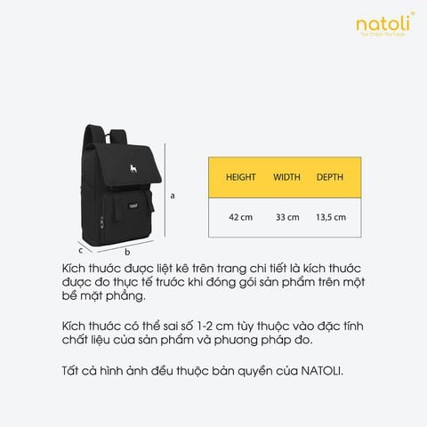 Balo laptop chống sốc NATOLI - BST Modern Flap Backpack B23