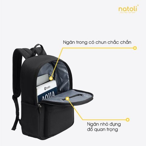 Balo đi học nam nữ NATOLI - Basic Backpack B2