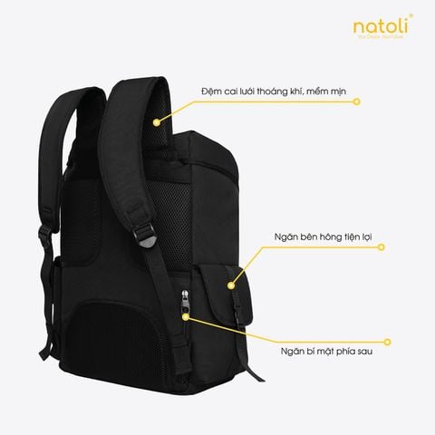 Balo nam nữ đi học NATOLI - WOLFI BACKPACK B7
