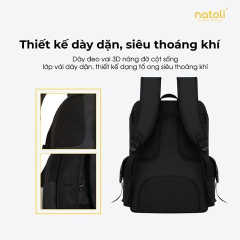Balo nam nữ đi học NATOLI - WOLFI BACKPACK B7